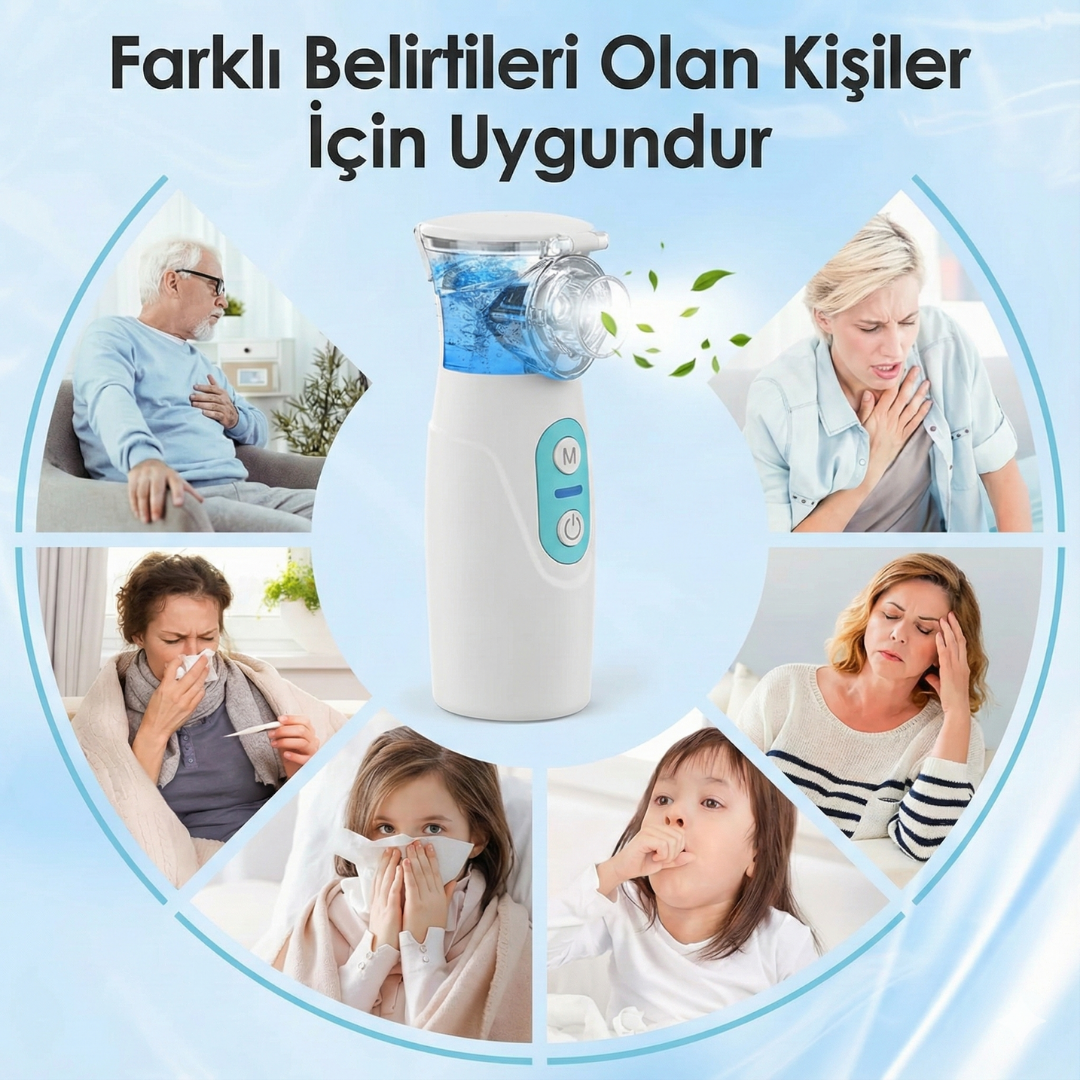 NefesMed® Taşınabilir Mini Nebülizatör