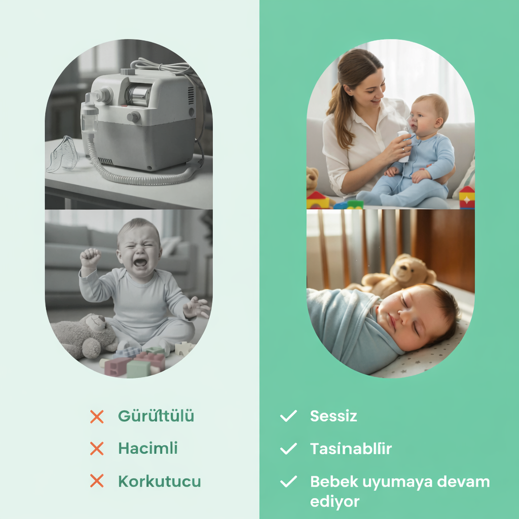 NefesMed® Taşınabilir Mini Nebülizatör