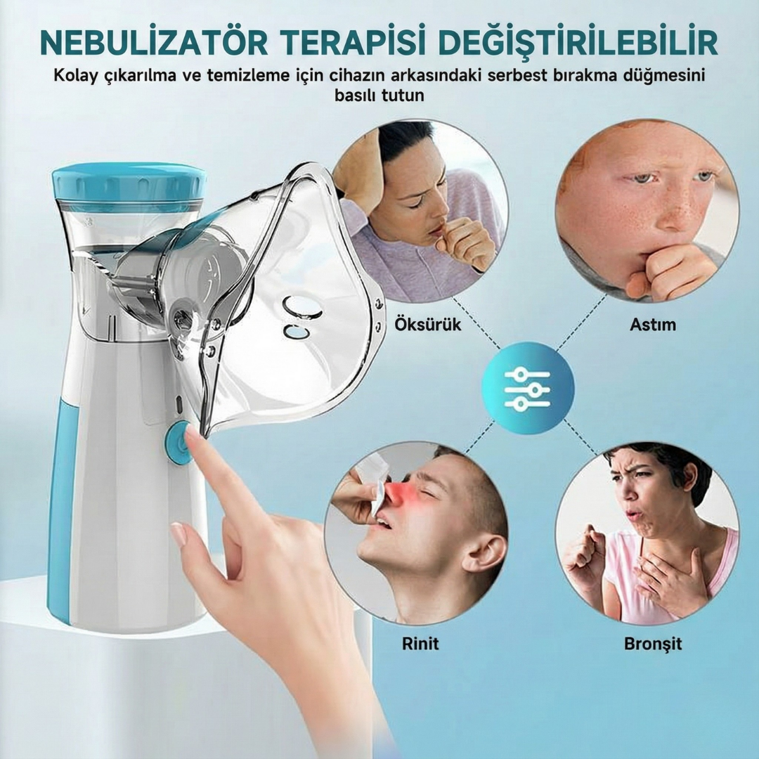 NefesMed® Taşınabilir Mini Nebülizatör