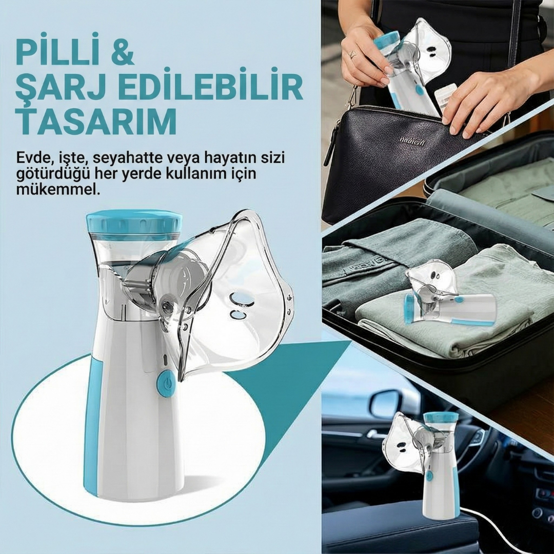 NefesMed® Taşınabilir Mini Nebülizatör